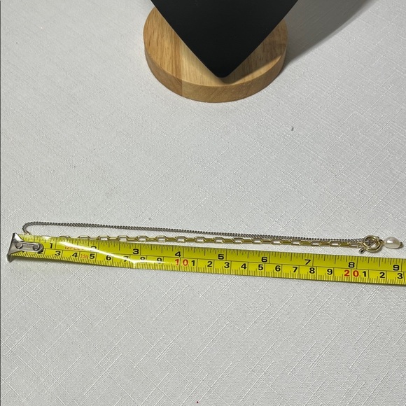 Kendra Scott Leighton Convertible Mixed Metal Pearl Chain Necklace. - Picture 4 of 6